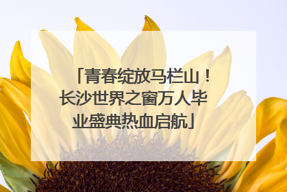 青春绽放马栏山！长沙世界之窗万人毕业盛典热血启航