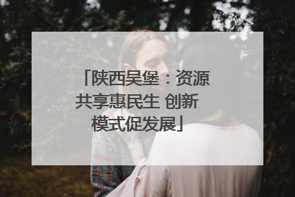 陕西吴堡：资源共享惠民生 创新模式促发展