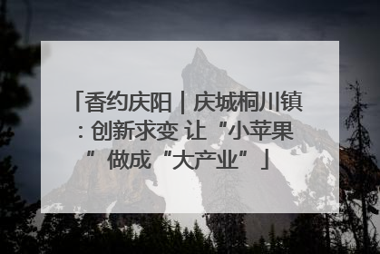 香约庆阳｜庆城桐川镇：创新求变 让“小苹果”做成“大产业”