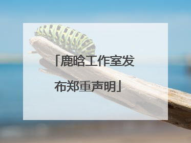 鹿晗工作室发布郑重声明