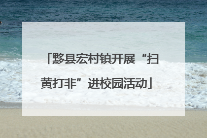 黟县宏村镇开展“扫黄打非”进校园活动