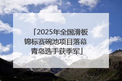 2025年全国滑板锦标赛碗池项目落幕 青岛选手获季军
