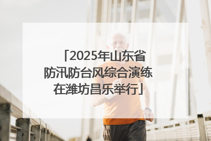 2025年山东省防汛防台风综合演练在潍坊昌乐举行