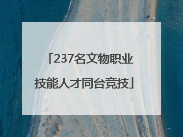 237名文物职业技能人才同台竞技