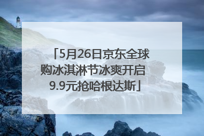 5月26日京东全球购冰淇淋节冰爽开启 9.9元抢哈根达斯