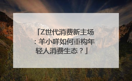 Z世代消费新主场：羊小咩如何重构年轻人消费生态？